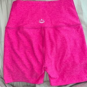 Beyond Yoga Vibrant Pink Bike Shorts